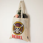 Nomad Sari Iconic Basic Tote Bag - REBEL - Natural 4oz