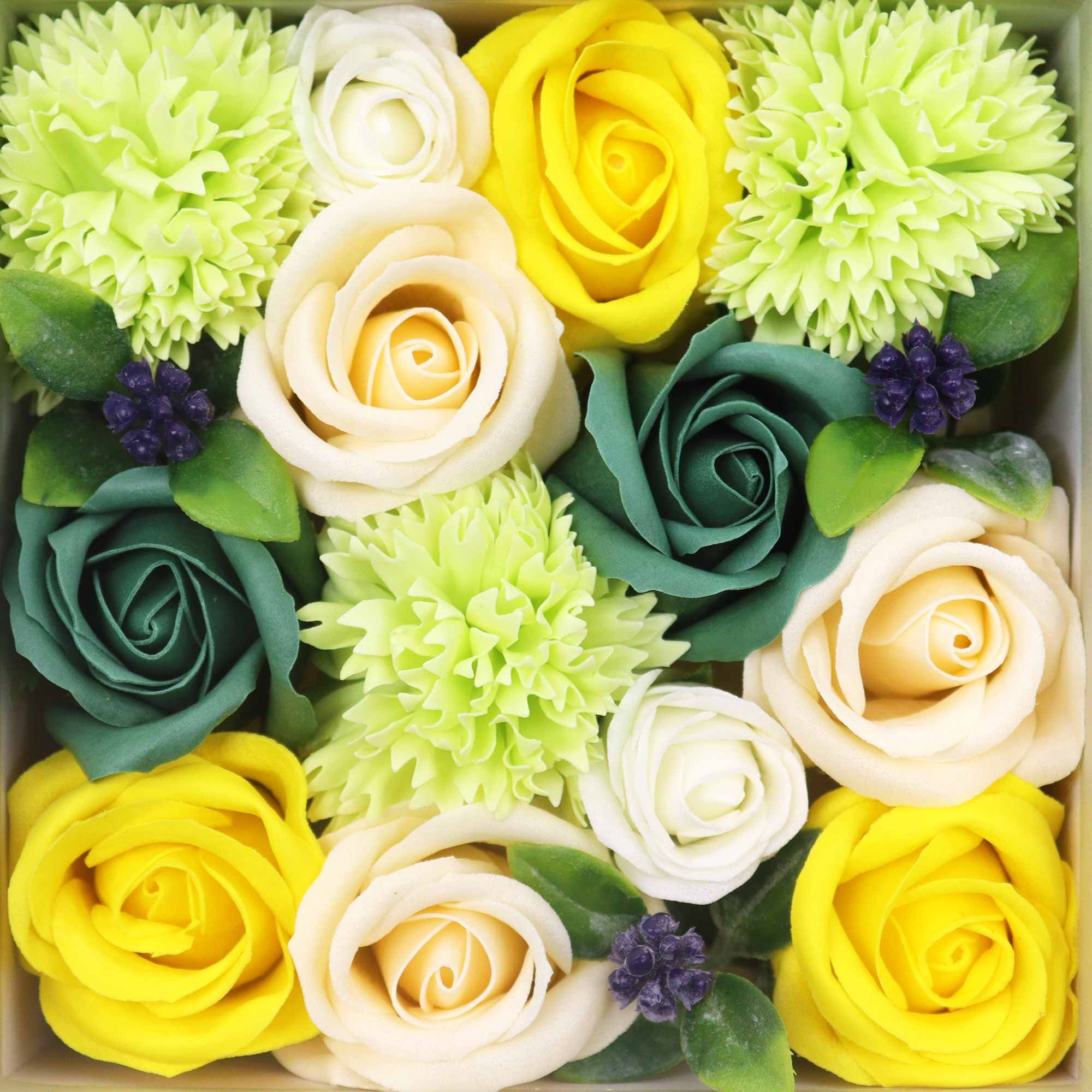 Artisan Square Box | Spring Celibrations | Yellow & Greens