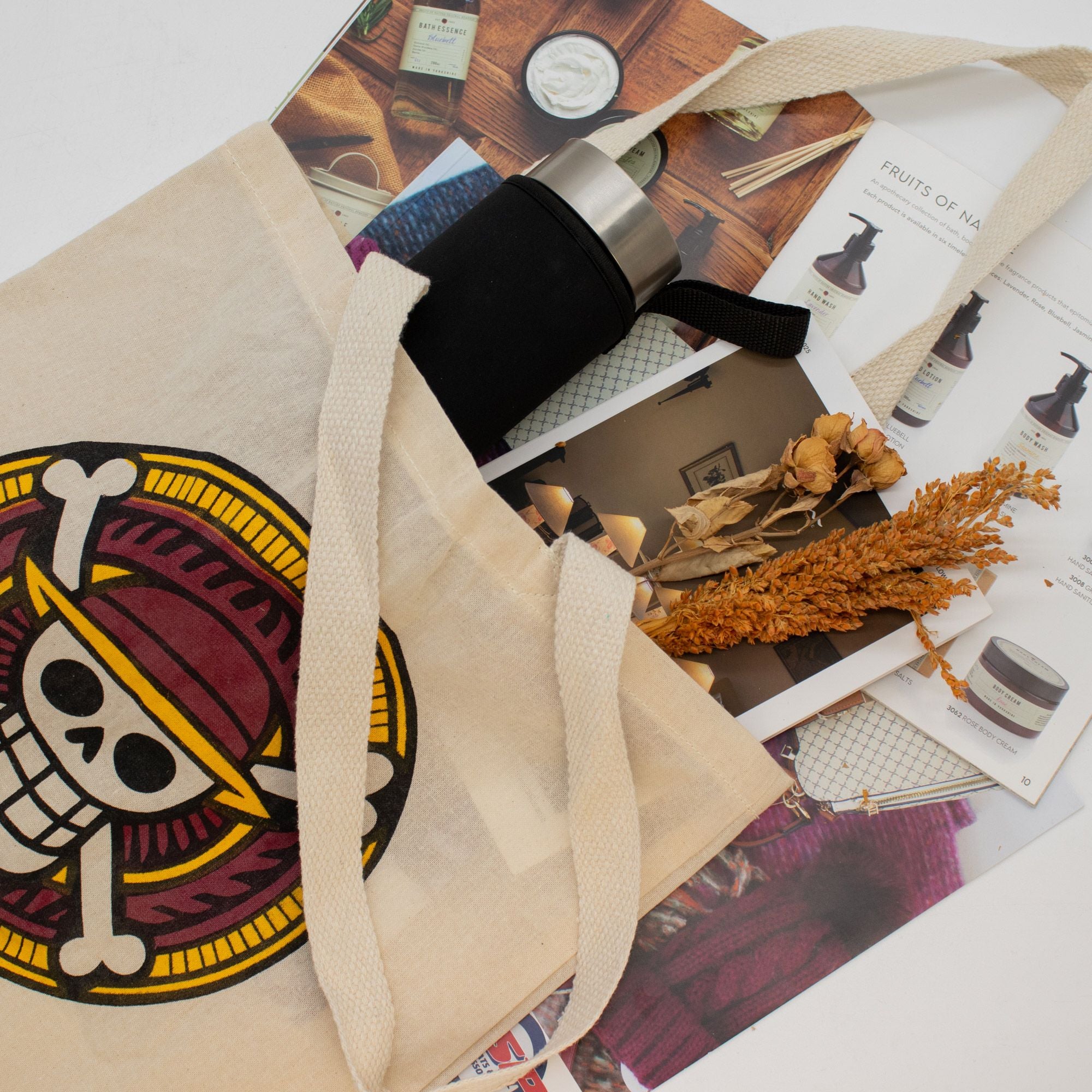 Nomad Sari Iconic Basic Tote Bag - REBEL - Natural 4oz