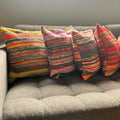 Rag Rug Cushion Covers - Multicoloured