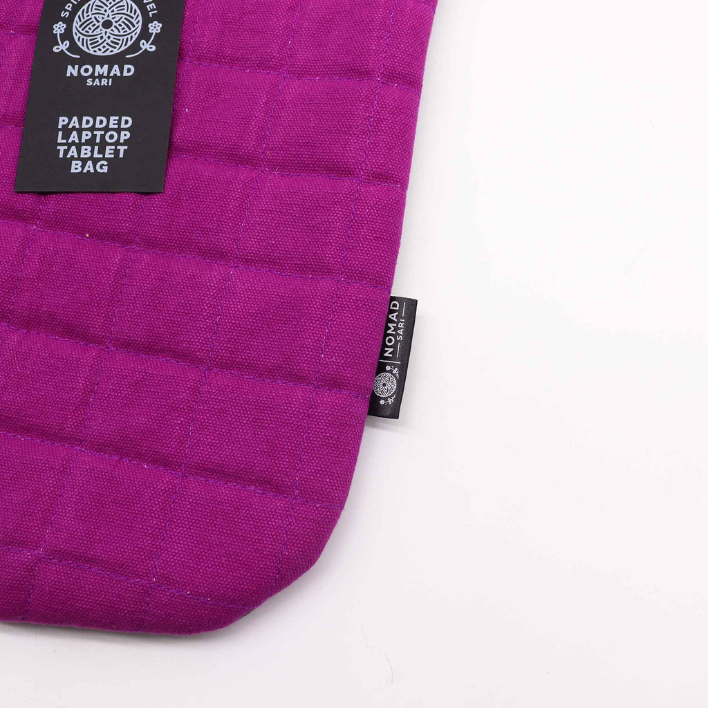 Laptop Padded Pouch - Purple Haze - 14oz Stonewash