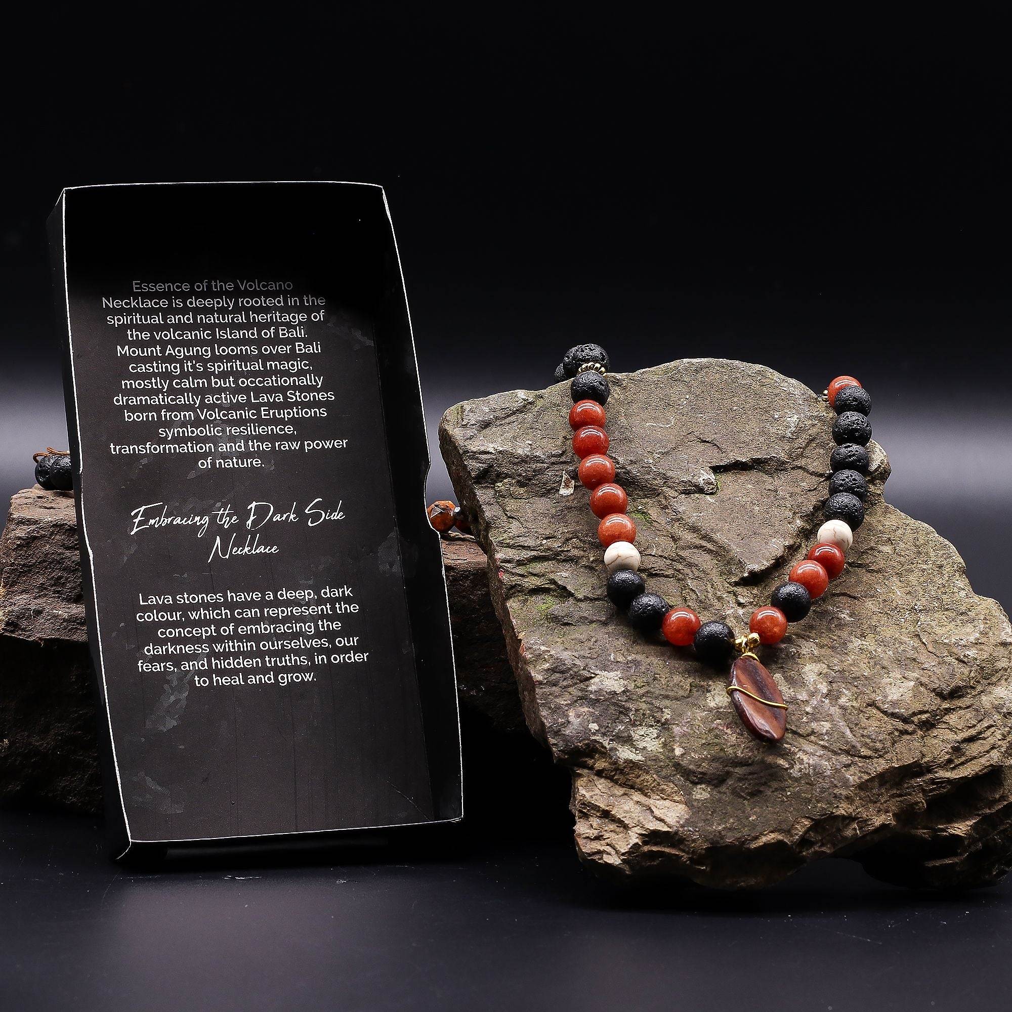 Grounding Lava Stone Necklace | Protection