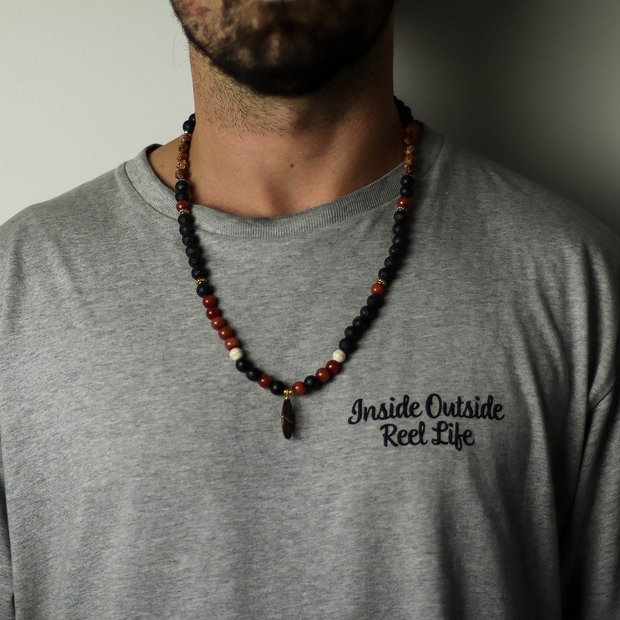 Grounding Lava Stone Necklace | Protection