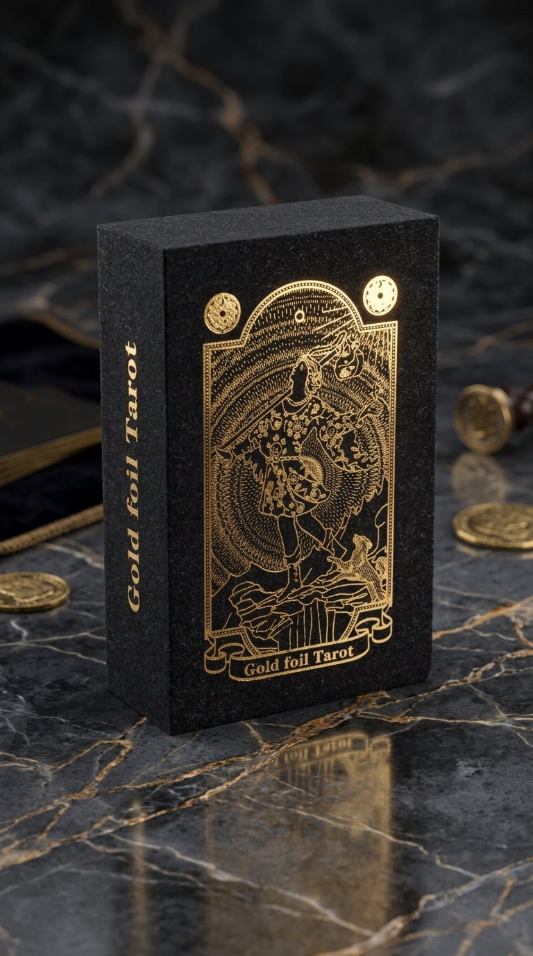 Artisan Gold Foil Tarot Deck & Guidebook | Gift Box