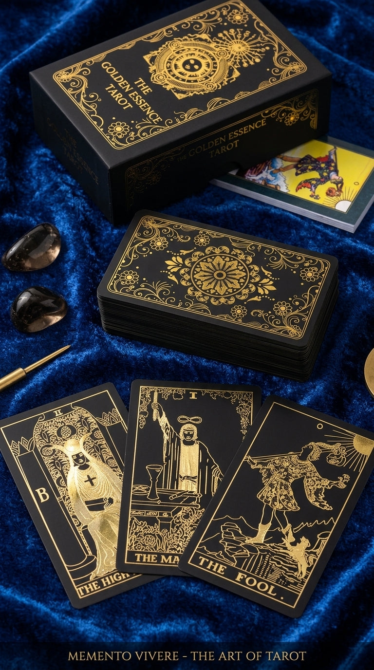Artisan Gold Foil Tarot Deck & Guidebook | Gift Box