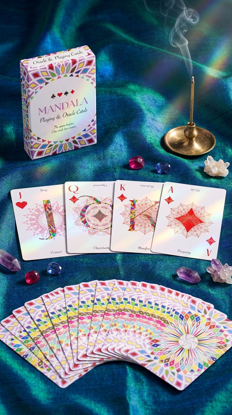 Artisan Mandala Playing & Oracle Deck | Kaleidoscope Symmetry