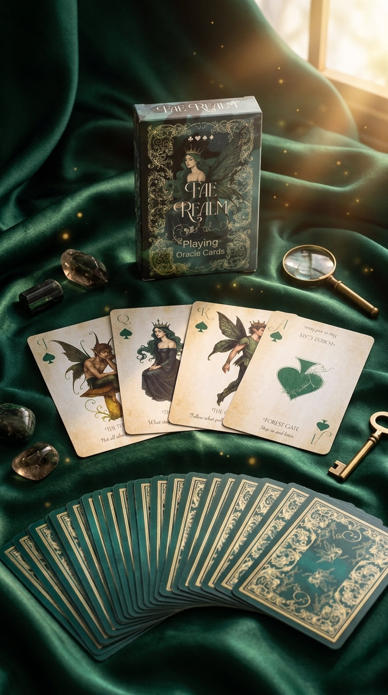 Artisan Fae Realm Playing & Oracle Deck | Fairy Theme