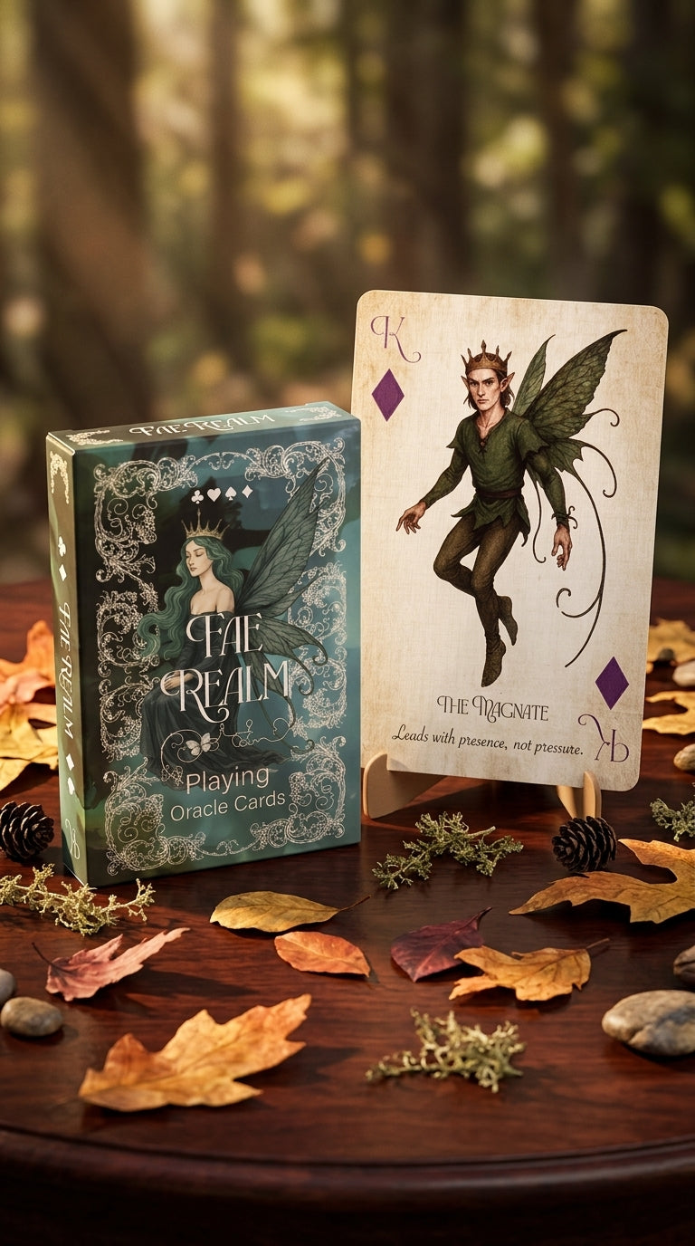 Artisan Fae Realm Playing & Oracle Deck | Fairy Theme