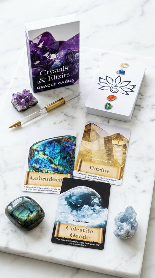 Artisan Crystals & Elixirs Oracle Deck | Healing Energy