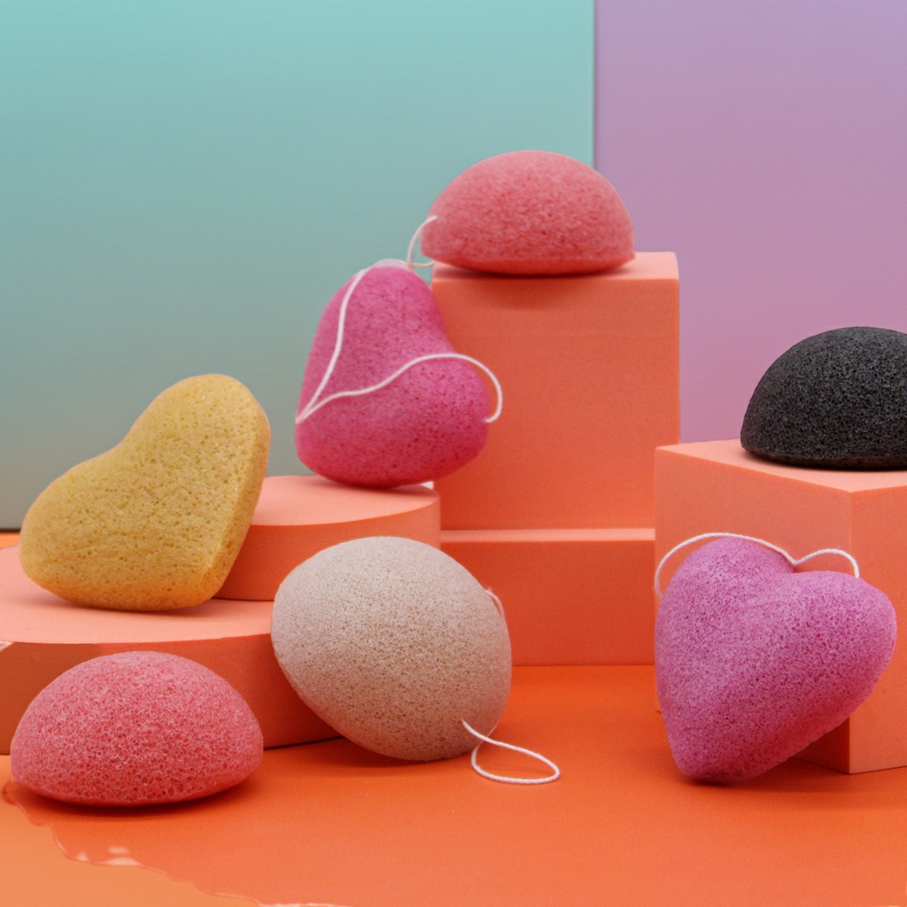 Botanical Konjac Heart Sponge | Lavender